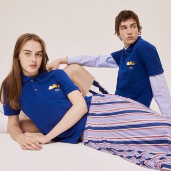 Lacoste Lacoste x FriendsWithYou Design Classic Fit Polo Shirt Pánské - Šortky Blankyt | CZ-e4Toza